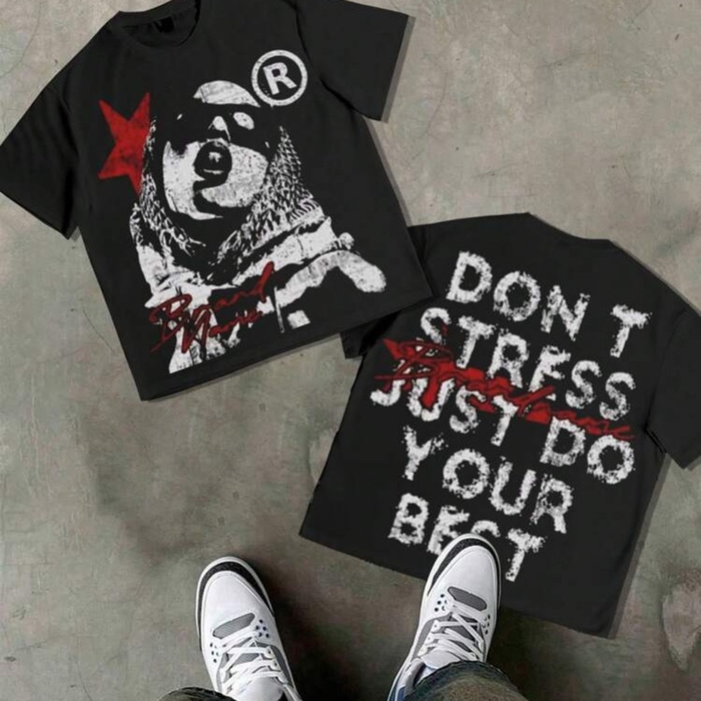 Stylish Black Graphic Kids T-Shirt